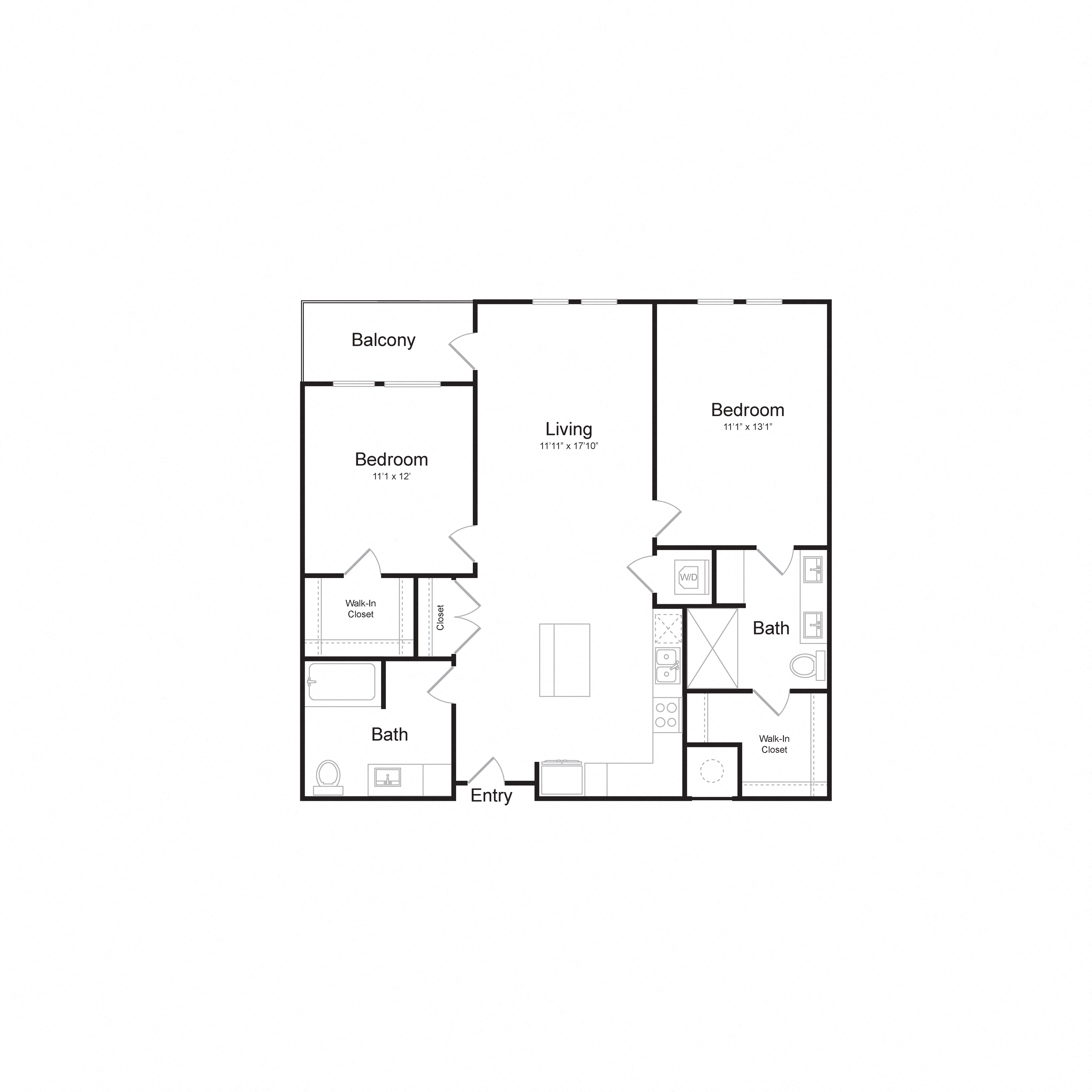 Floor plan layout diagram for B6
